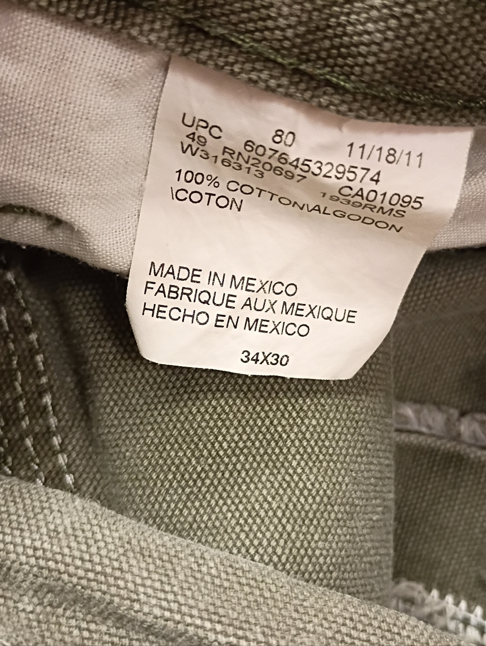 Dickies Carpenter Pants 33x29 Men Distressed (PLEASE READ) - Picture 3 of 13